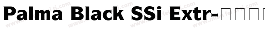 Palma Black SSi Extr字体转换